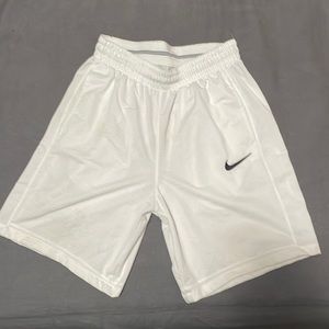 White Nike Basketball Shorts